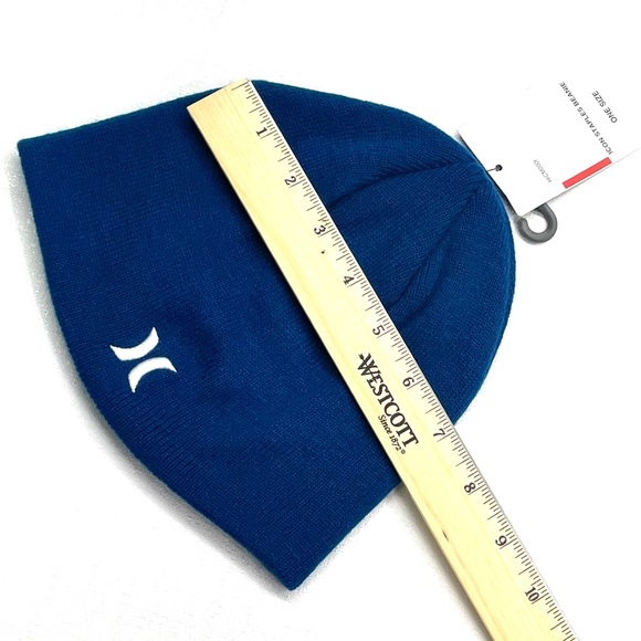 Hurley Men’s Icon Staples Winter Beanie Hat Blue OS New NWT - Picture 6 of 16
